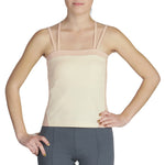 Tank top with dual straps in petite and junior petite sizes.  Comfortable, stylish, lightweight.  Move comfortably.